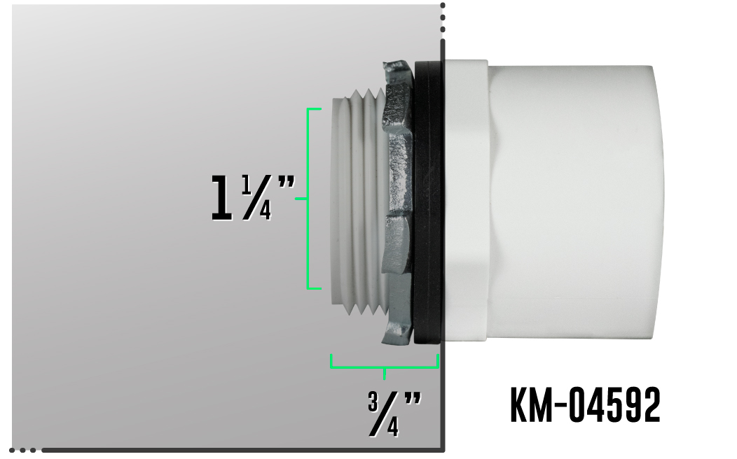 1 1/4” Drain Coupling